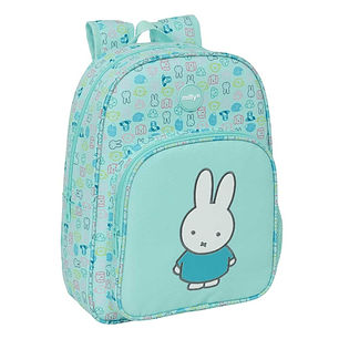Safta Miffy Friends Mochila Infantil - Adaptable a Carro - Portabotellas - Hombreras Acolchadas - Material Reciclado - Resistente al Agua - 10L - 260x