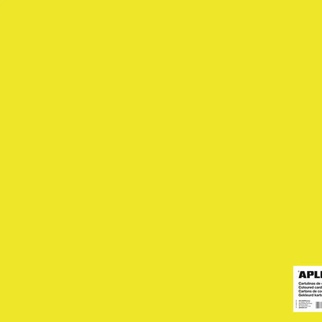 Apli Cartulina Amarillo Fluorescente 50 x 65cm 170g 25 Hojas 1