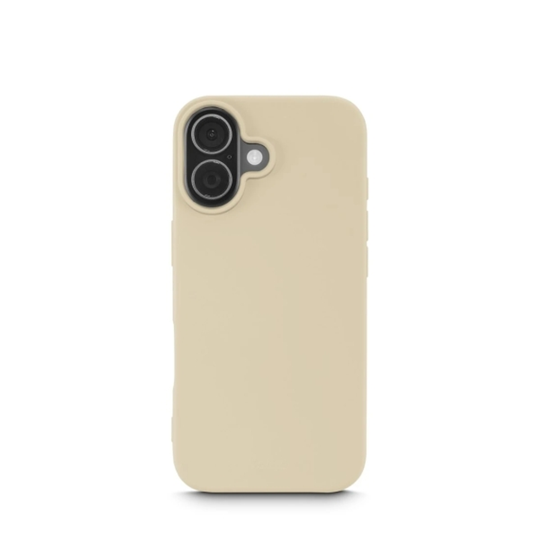 Hama Fantastic Feel Funda para iPhone 17 - Poliuretano Termoplastico - Bordes Elevados - Color Beige 1