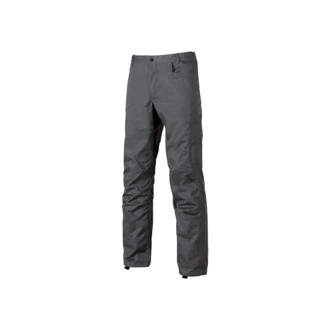Upower Alfa Pantalon de Trabajo con Multiples Bolsillos - Talla 58 - Porta Martillo, Bolsillos para Rodilleras, Cintura Elastica, Proteccion DPI1 - Co 1