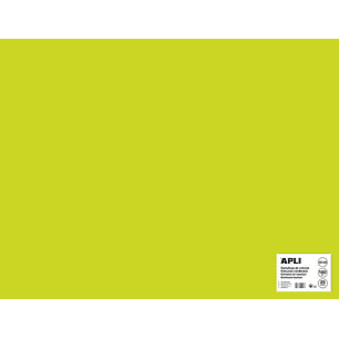 Apli Cartulina Verde Fluorescente 50 x 65cm 170g 25 Hojas