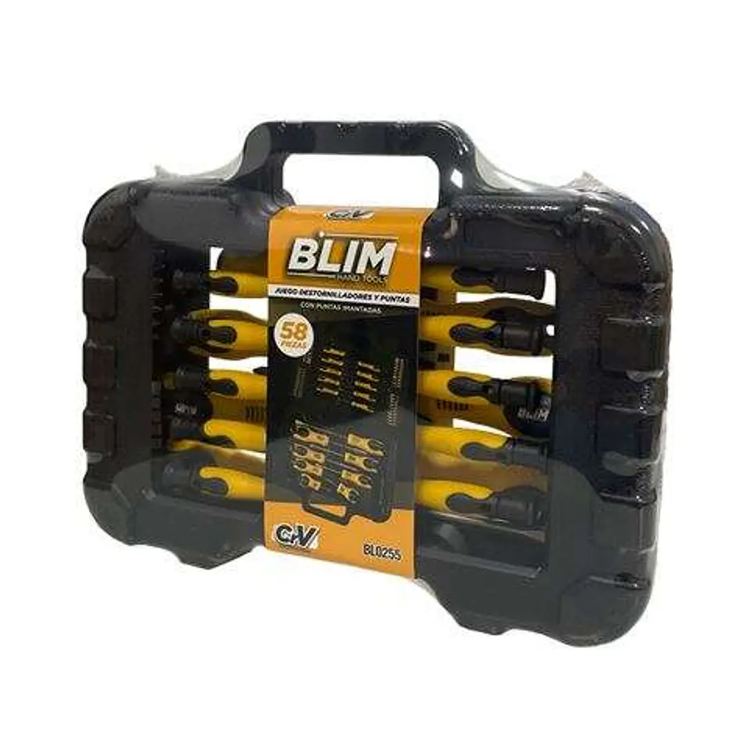 Blim Juego 58 Piezas Destornilladores y Puntas 1