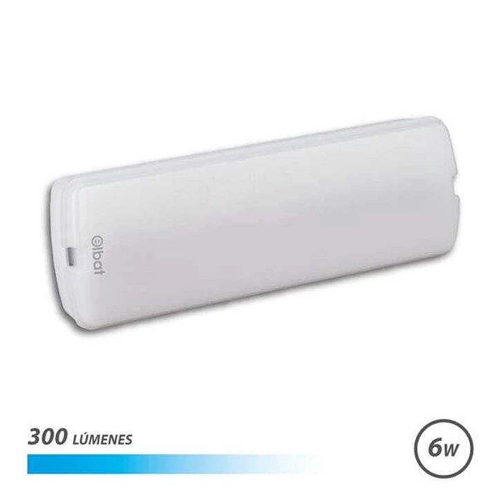 Elbat Luz de Emergencia - 300 Lumens - 6000K - 6W - 3 Horas de Autonomia - Permanente y No Permanente - Bateria de Litio 1