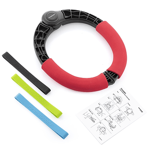 Innovagoods Forcearc Ejercitador de Brazos Regulable - Resistencia Ajustable - Guia de Ejercicios - Material Antideslizante - 3 Bandas de Resistencia 