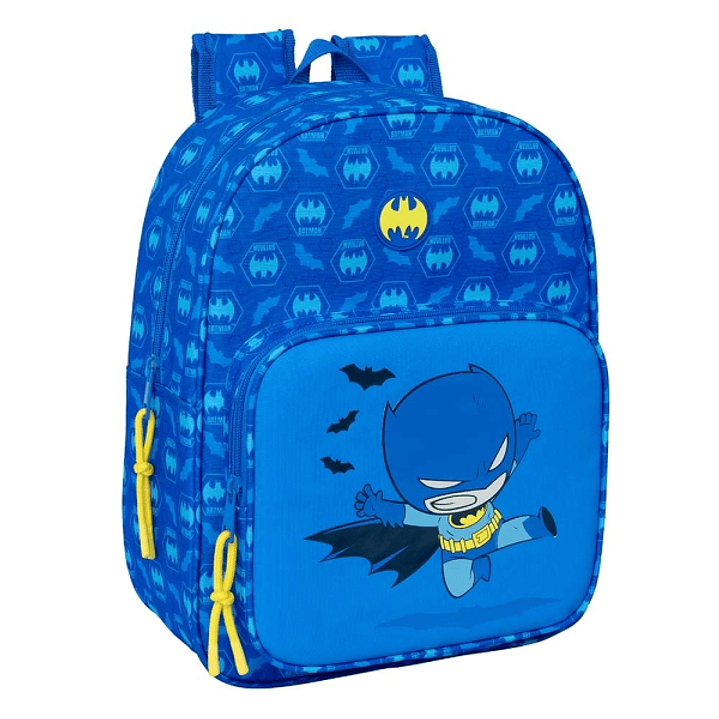 Safta Batman Preescolar Mochila Infantil - Adaptable a Carro - Portabotellas - Hombreras Ergonomicas - Bolsillo Frontal - 10L - 260x110x340mm - Color  1