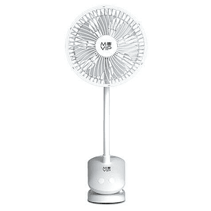 Muvip Ventilador de Pinza Portatil 5W 15cm de Diametro - 4 Velocidades - Angulo Ajustable hasta 360º - Autonomia hasta 9h - Color Blanco