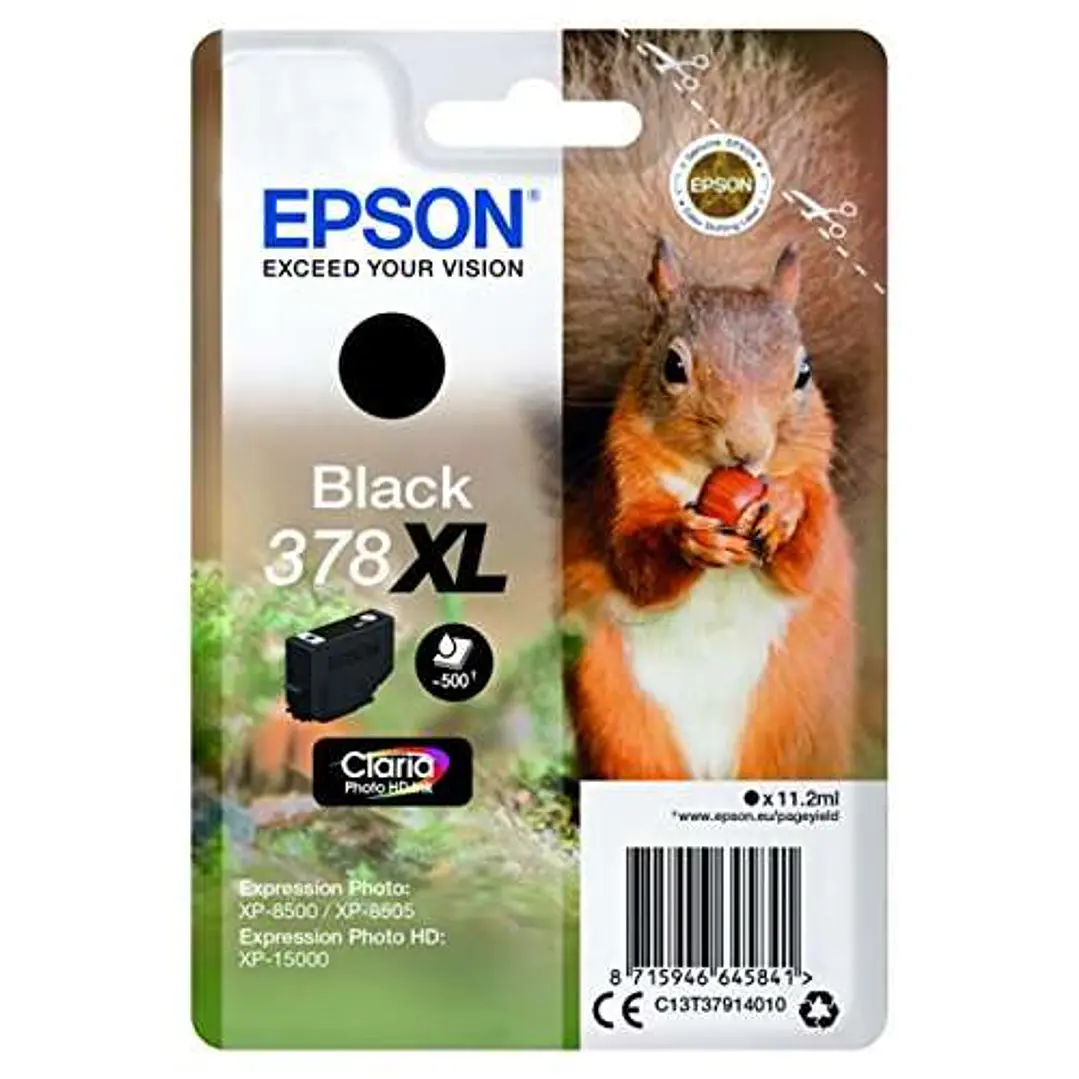 Epson 378XL Negro Cartucho de Tinta Original - C13T37914010 1