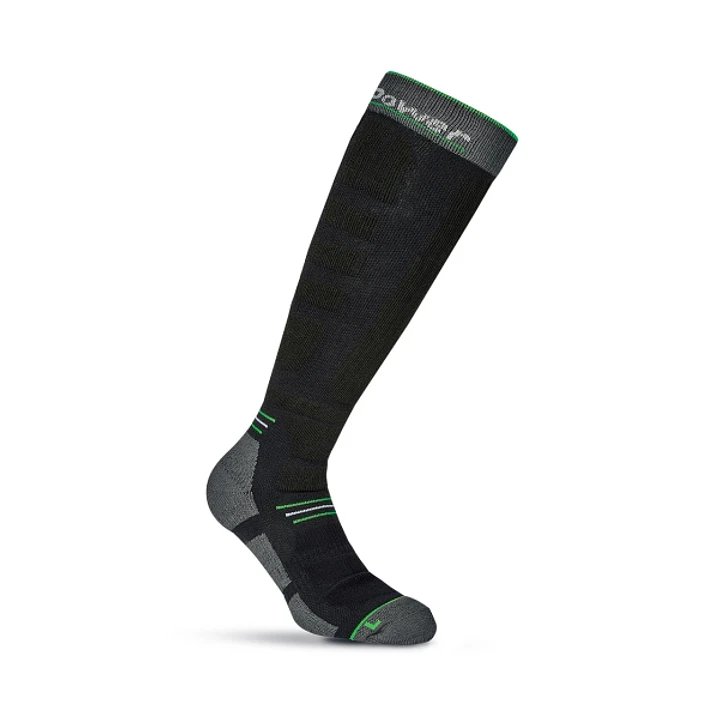 Upower Zenith Calcetines Largos de Trabajo - Talla M - Tecnologia PowerFit, Compresion Gradual, Soporte en Tobillos, Canales de Ventilacion, Costuras  1