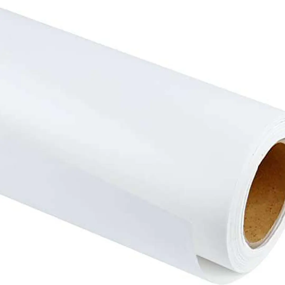 Fabrisa Rollo de Papel Kraft Verjurado 70gr 1x50m - Color Blanco 1