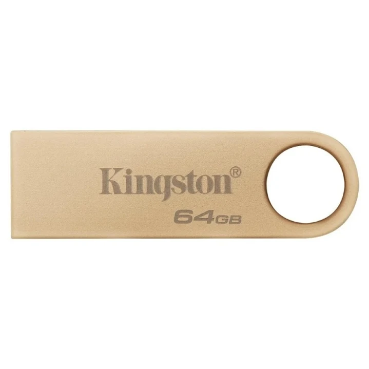 Kingston DataTraveler SE9 G3 Memoria USB-A 3.2 Gen 1 64GB - 220 MB/s en Lectura - Diseño Metalico - Color Oro (Pendrive) 1