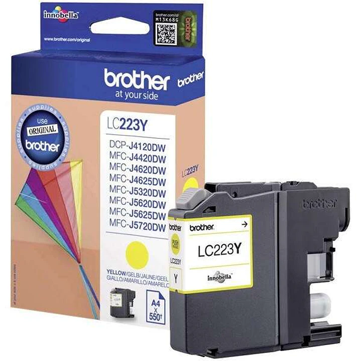 Brother LC223 Amarillo Cartucho de Tinta Original - LC223YBP 1