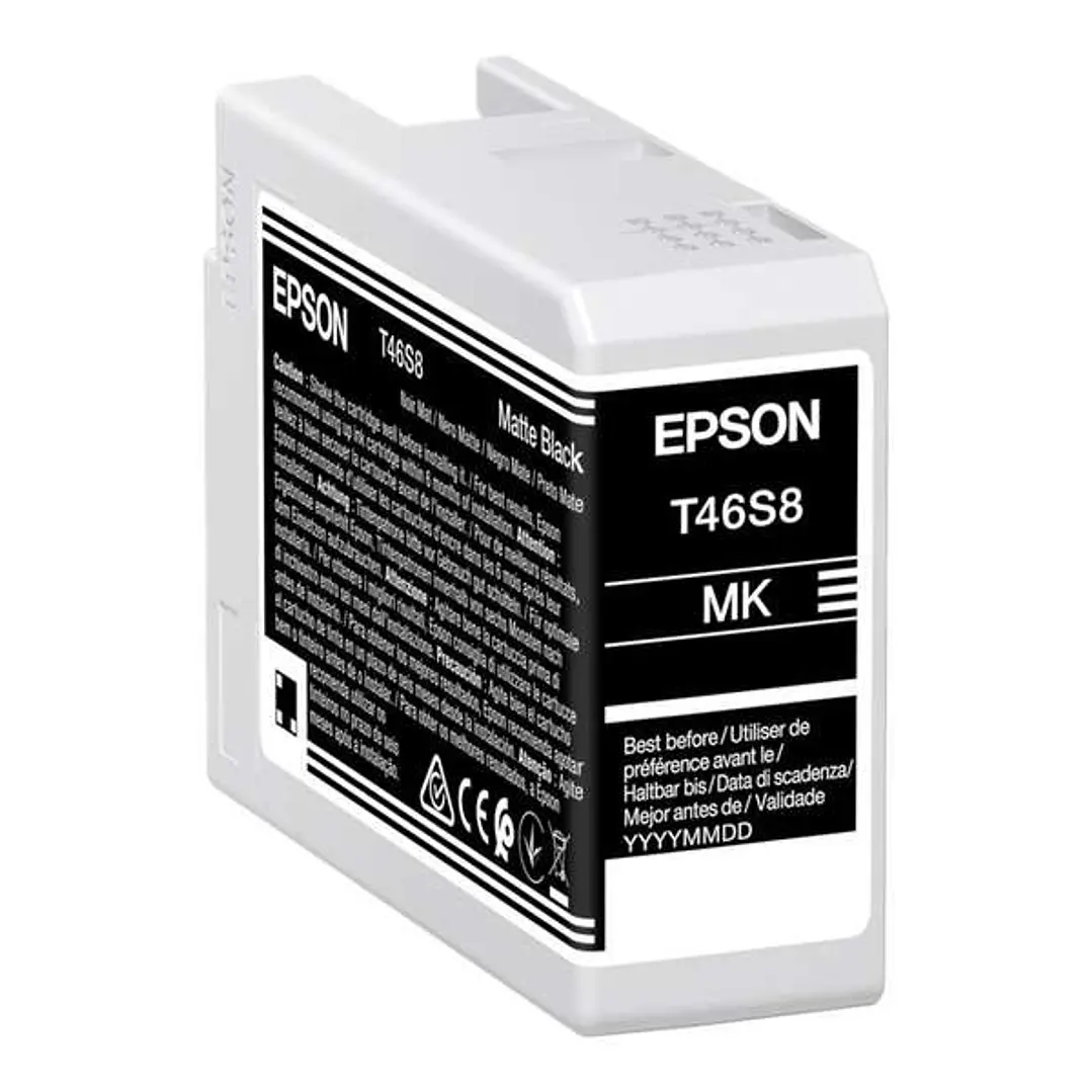 Epson T46S8 Negro Mate Cartucho de Tinta Original - C13T46S800 1