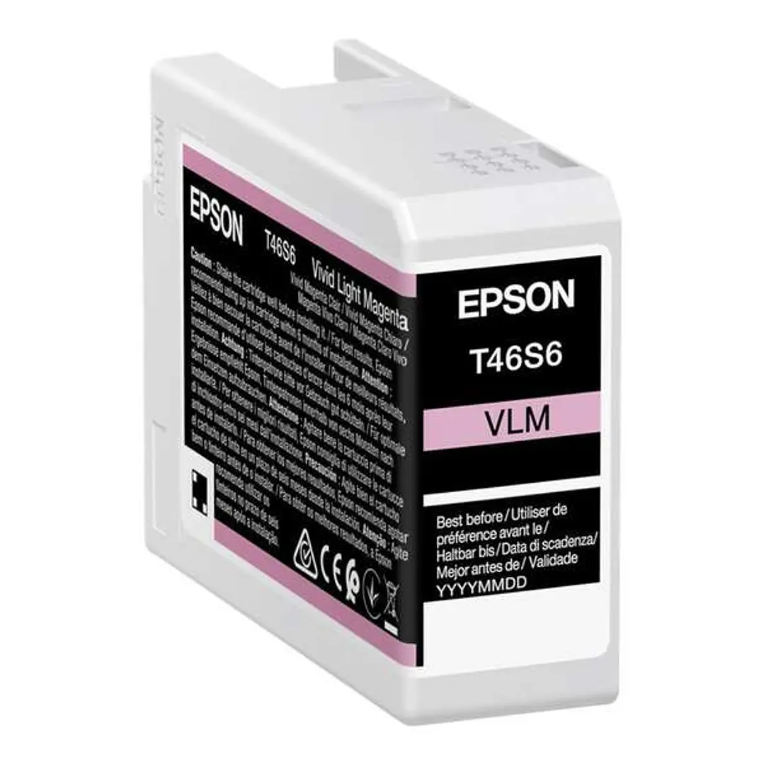 Epson T46S6 Magenta Light Vivido Cartucho de Tinta Original - C13T46S600 1