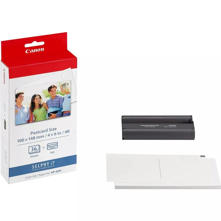 Canon KP-36IP Pack de Tinta Original y 36 Hojas Papel Fotografico, 100x148 mm - 7737A001 1