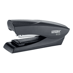 Rapid Eco Grapadora de Sobremesa 24/6, 26/6 - Grapa hasta 25 Hojas - Grapado Plano y Clavado - Fabricado con un 74% de Plastico Reciclado Postconsumo 