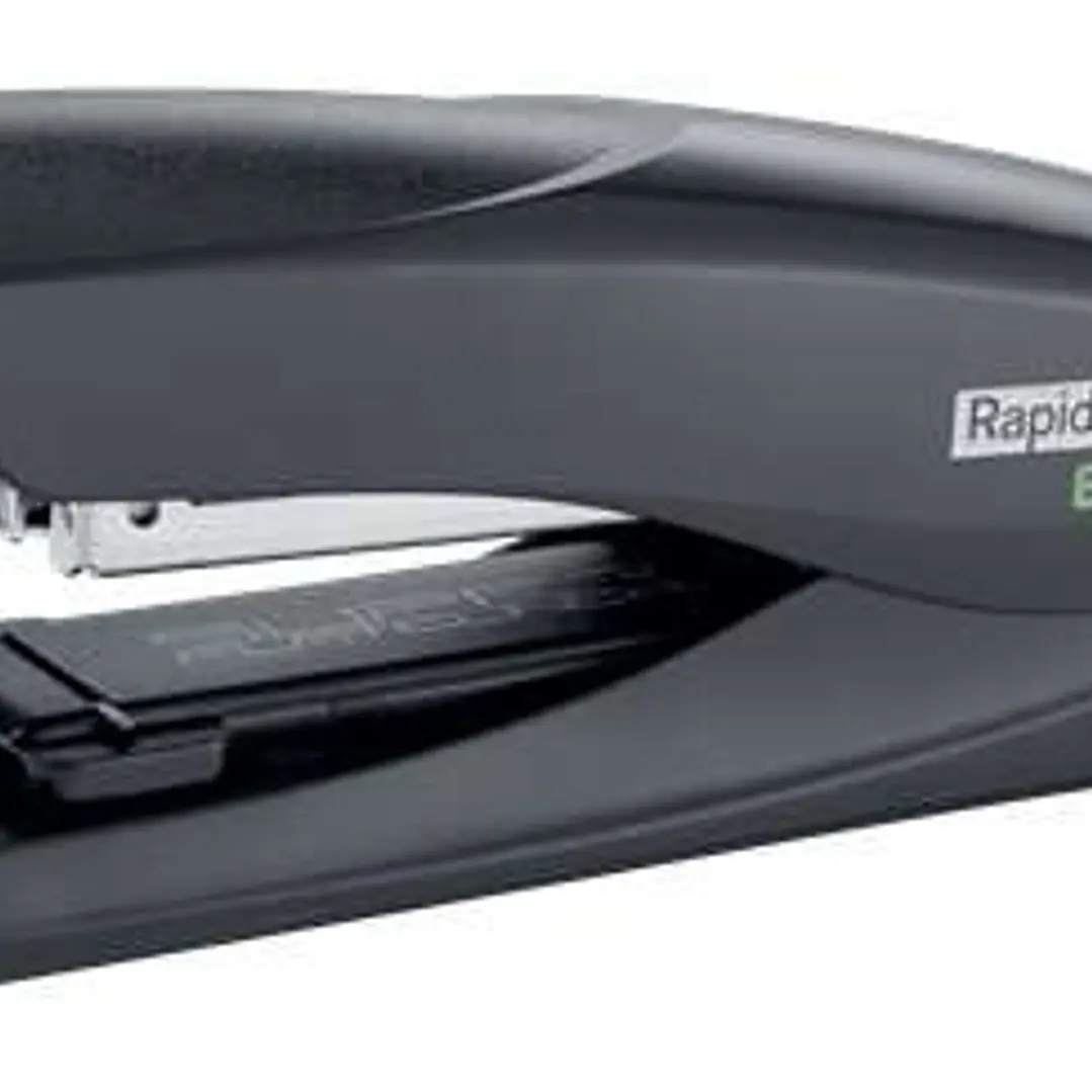 Rapid Eco Grapadora de Sobremesa 24/6, 26/6 - Grapa hasta 25 Hojas - Grapado Plano y Clavado - Fabricado con un 74% de Plastico Reciclado Postconsumo  1