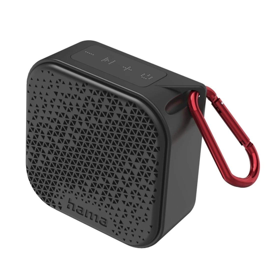 Hama Altavoz Portatil con Asa - Potencia 3.5W - Bluetooth - Autonomia hasta 14h - Jack 3.5mm - USB-C - Bateria 1050mAh - Rango 10m - 8.4x8.4x3.8cm - C 1