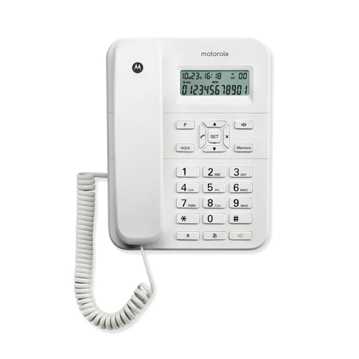 Motorola CT202 Telefono Fijo - Manos Libres - Identificador de Llamadas - Color Blanco 1