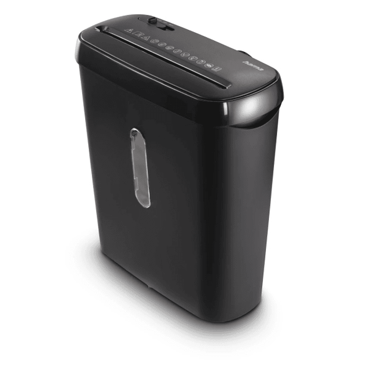 Hama Basic S6 Destructora de Papel Manual - Potencia 150W - Deposito 8L - Destruye hasta 7 Hojas - Velocidad 2.8m/min - Corte en Tiras P-2 - 28.5x13.5 1