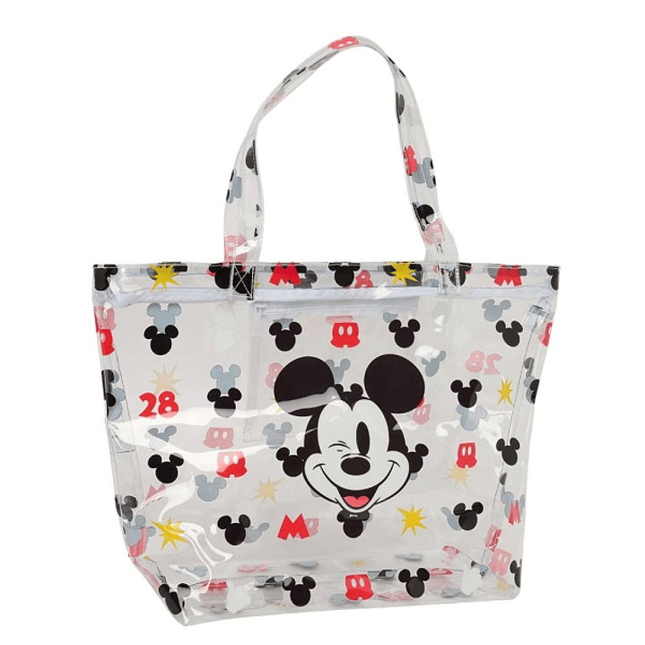 Safta Mickey Mouse Beach Bolso Grande - Cremallera - Bolsillo Interior - Asas Superiores - 31L - Ideal para Compras y Viajes - 540x170x350mm - Color B 1