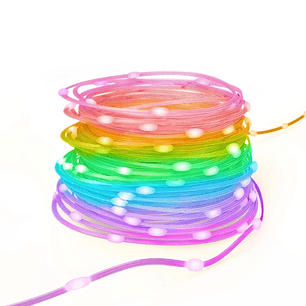 Hama Tira LED RGB Inteligente - Longitud 10m - IP65 - Cable de Alimentacion de 1.5m - WiFi - Multicolor
