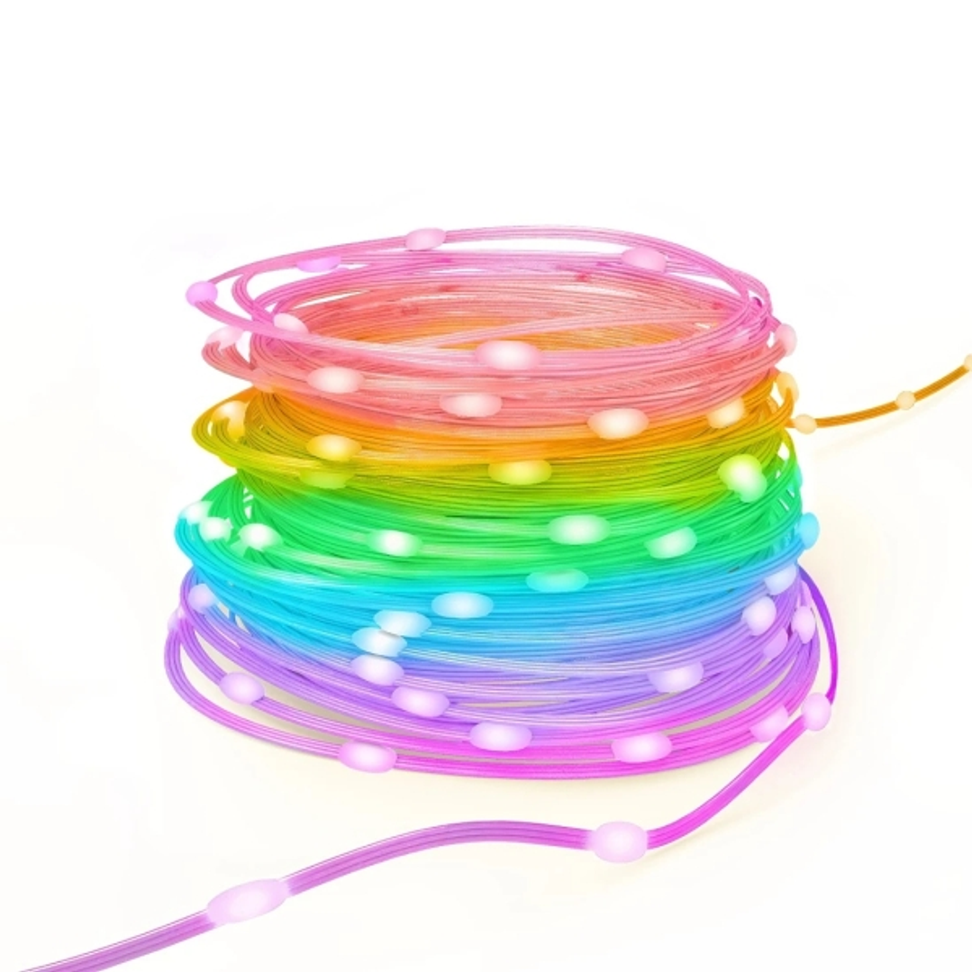 Hama Tira LED RGB Inteligente - Longitud 10m - IP65 - Cable de Alimentacion de 1.5m - WiFi - Multicolor 1