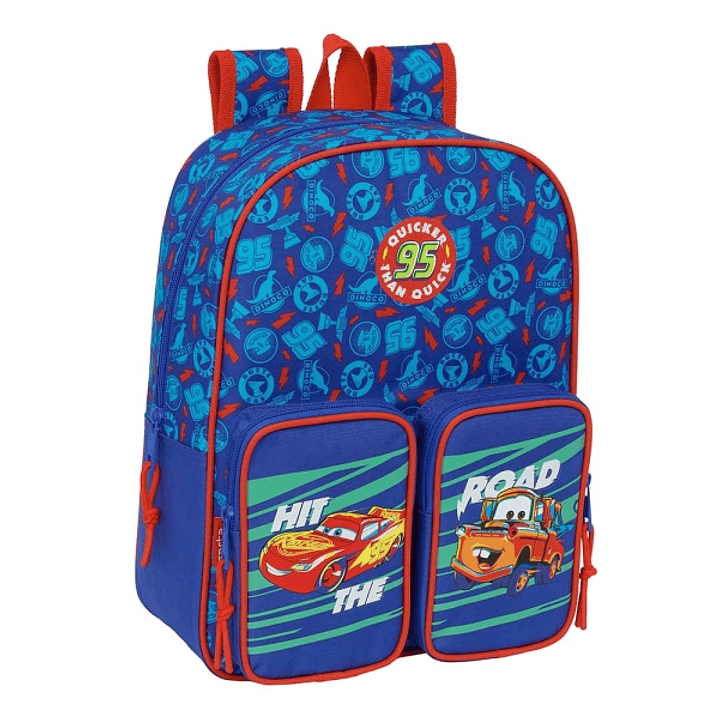Safta Cars Mochila Infantil - Adaptable a Carro - Portabotellas - Hombreras Ergonomicas - Bolsillo Frontal - Asa de Mano Superior - 9L - 270x100x330mm 1