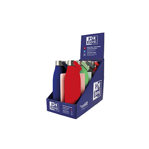 Oxford Runbott School Botella Termo 50cl - Recubrimiento Ceramico Interior - Mantiene la Temperatura por Horas - Colores Surtidos