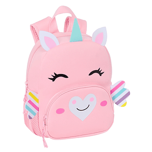Safta Unicornio Mochila de Neopreno - Bolsillo Frontal - Tirador Doble - Portabotellas - Interior Forrado - Hombreras y Espalda Acolchadas - Asa de Ma