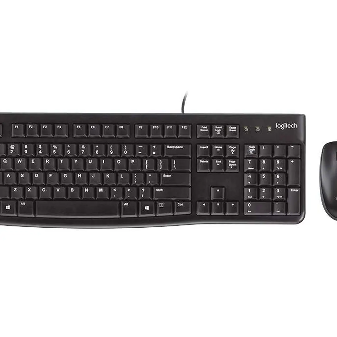 Logitech MK120 Pack USB Teclado + Raton 1000dpi 3 Botones - Uso Ambidiestro - Color Negro 1