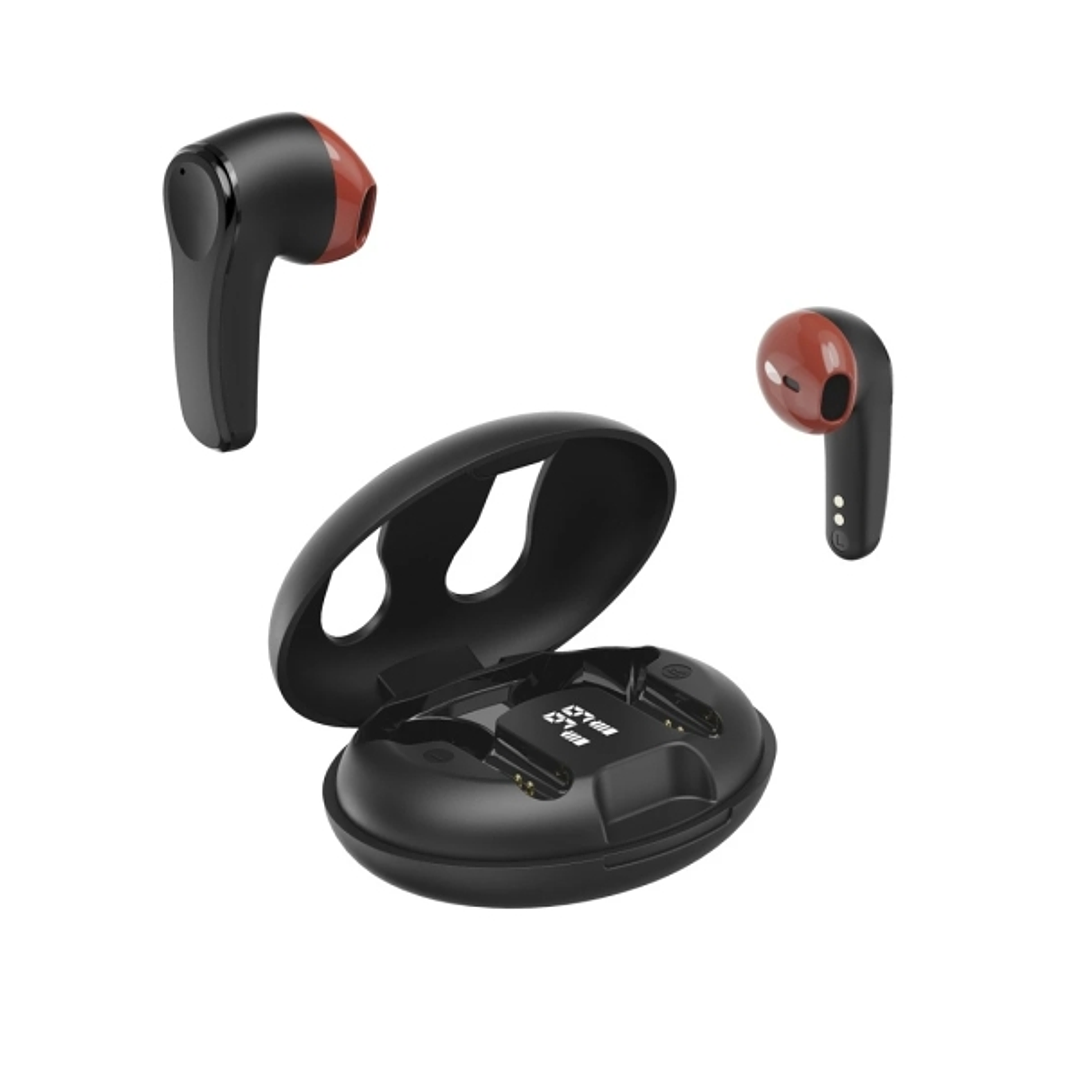 Hama Spirit Unchained Auriculares con Microfono Omnidireccional - Bluetooth - Rango 10m - Pantalla LED - Asistente de Voz - Color Negro 1