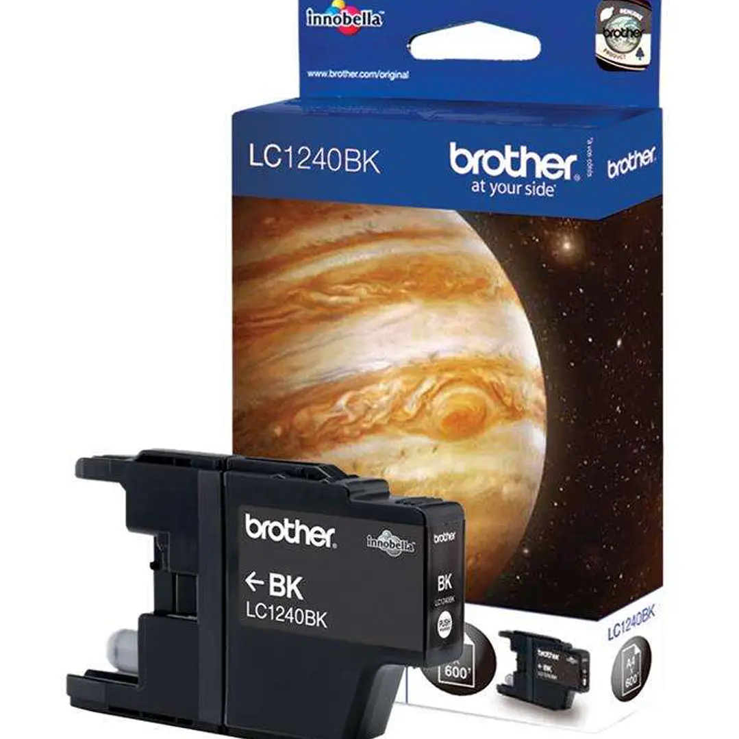 Brother LC1240 Negro Cartucho de Tinta Original - LC1240BKBP 1