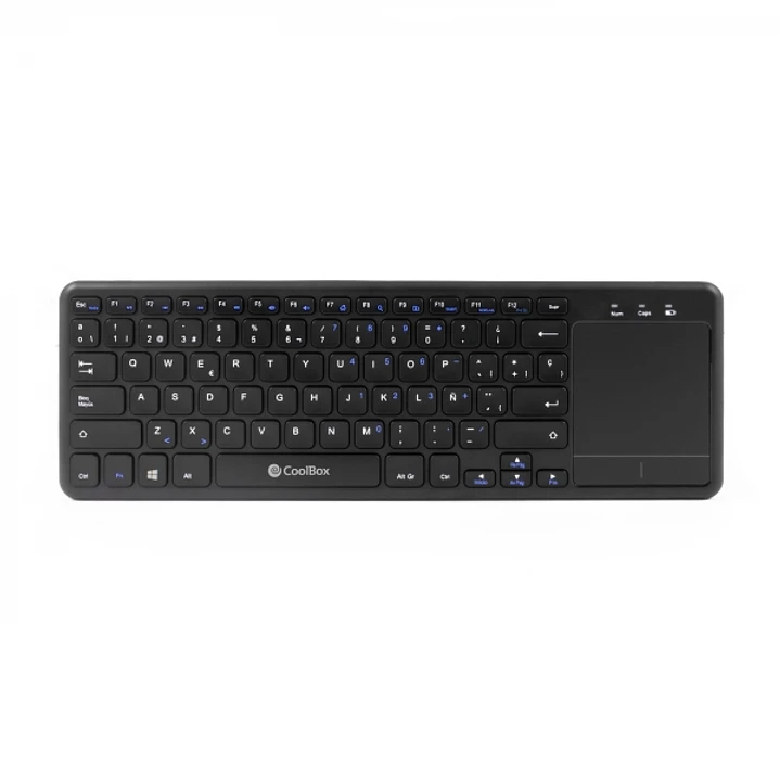 Coolbox TEW01-BK Teclado Inalambrico Touchpad - PC, TV - Color Negro 1