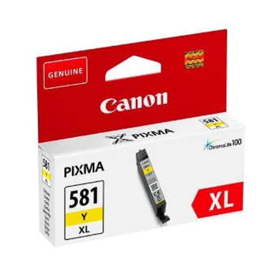 Canon CLI581XL Amarillo Cartucho de Tinta Original - 2051C001 1