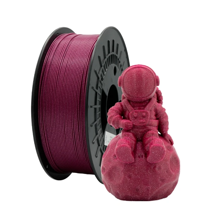 Filamento 3D PLA GLITTER - Diametro 1.75mm - Bobina 1kg - Color Violeta 1