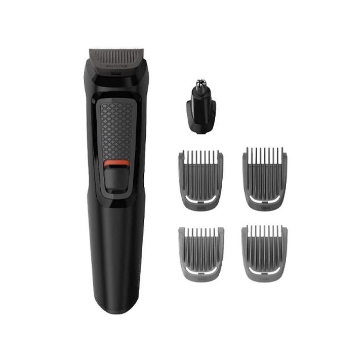 Philips Serie 3000 Recortadora de Barba Inalambrica - Incluye Accesorios - Recargable - Cuchillas Autoafilables de Acero - Incluye Peines Guia - Ergon 1