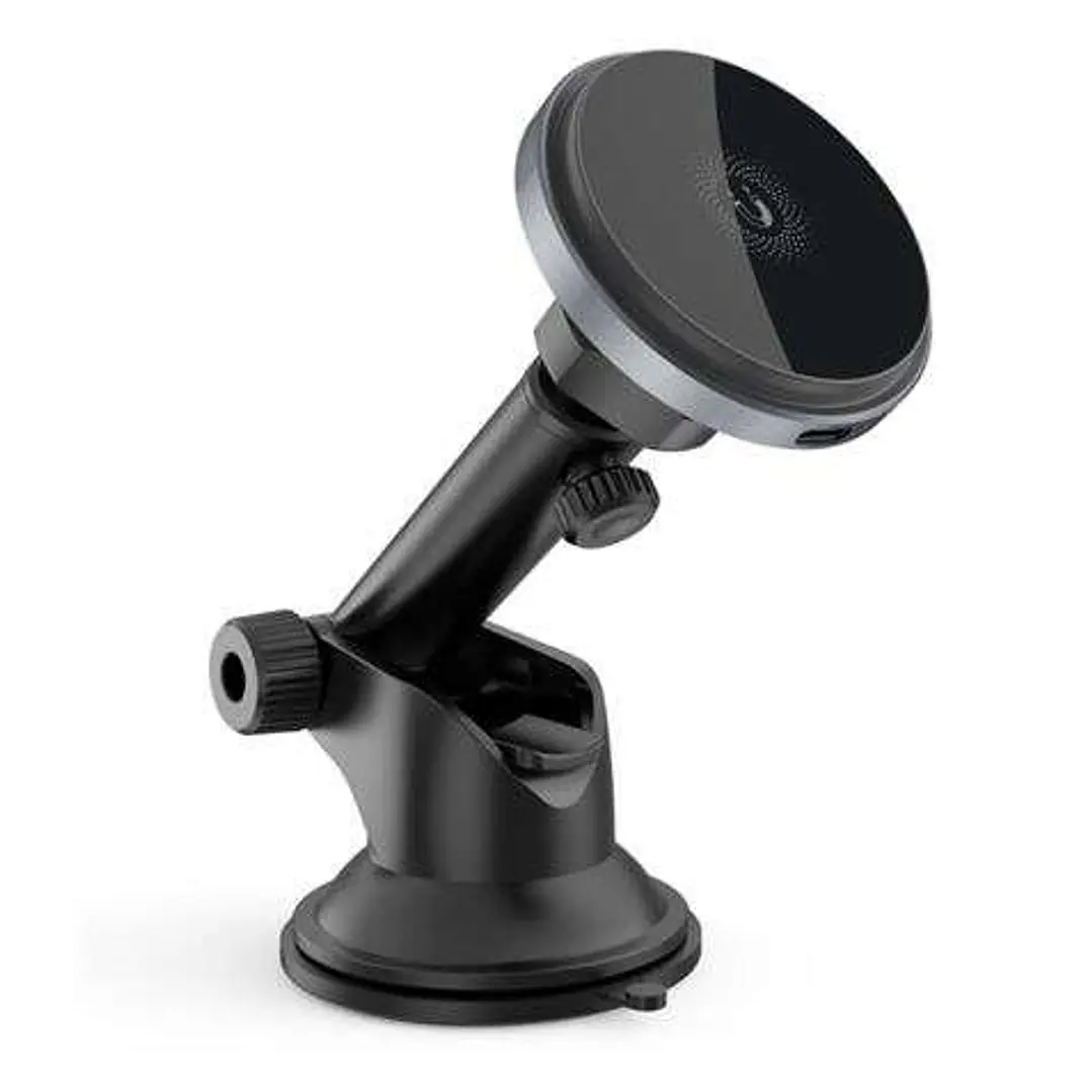 XO Cargador Inalambrico Magnetico - Carga QI hasta 15W - Deteccion de Objetos Metalicos - Color Negro 1