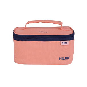 Milan Coleccion 430 Bolsa Isotermica Porta Alimentos 1,5L - Incluye 1 Recipiente para Alimentos - Interior Aislante Termico - Apertura Total - Color R