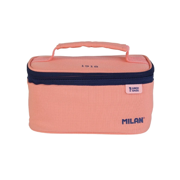 Milan Coleccion 430 Bolsa Isotermica Porta Alimentos 1,5L - Incluye 1 Recipiente para Alimentos - Interior Aislante Termico - Apertura Total - Color R 1