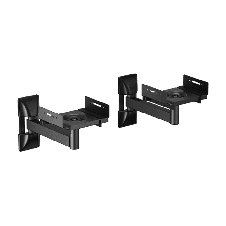 Aisens Pack Soporte Universal de Pared para Altavoces - Giratorio e Inclinable - Carga Max. 25Kg - Color Negro 1