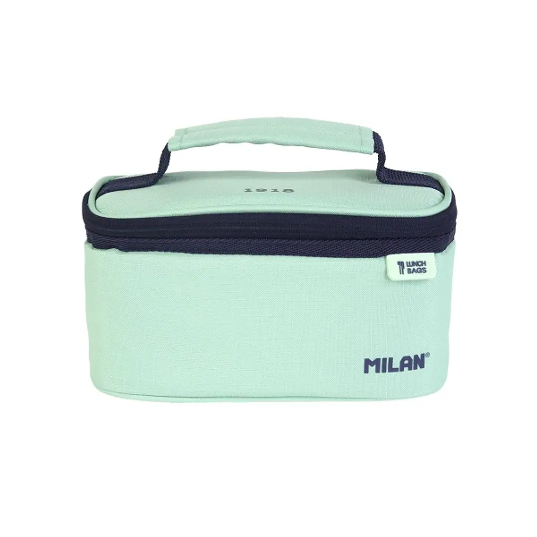 Milan Coleccion 430 Bolsa Isotermica Porta Alimentos 1,5L - Incluye 1 Recipiente para Alimentos - Interior Aislante Termico - Apertura Total - Color V 1