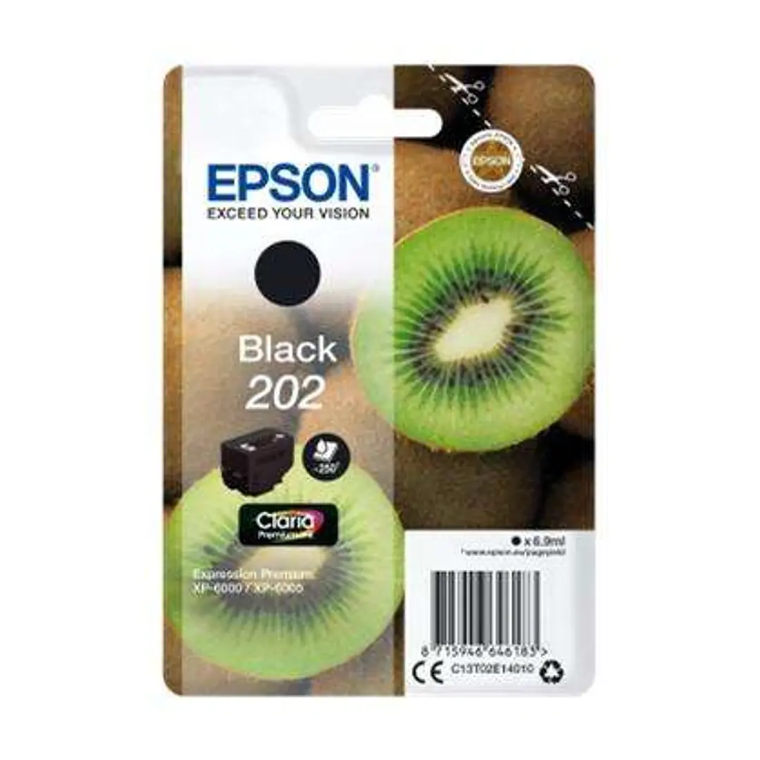 Epson 202 Negro Cartucho de Tinta Original - C13T02E14010 1