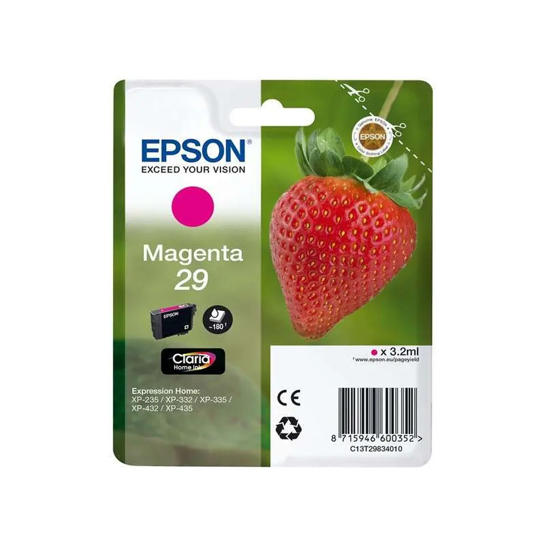 Epson T2983 (29) Magenta Cartucho de Tinta Original - C13T29834012 1