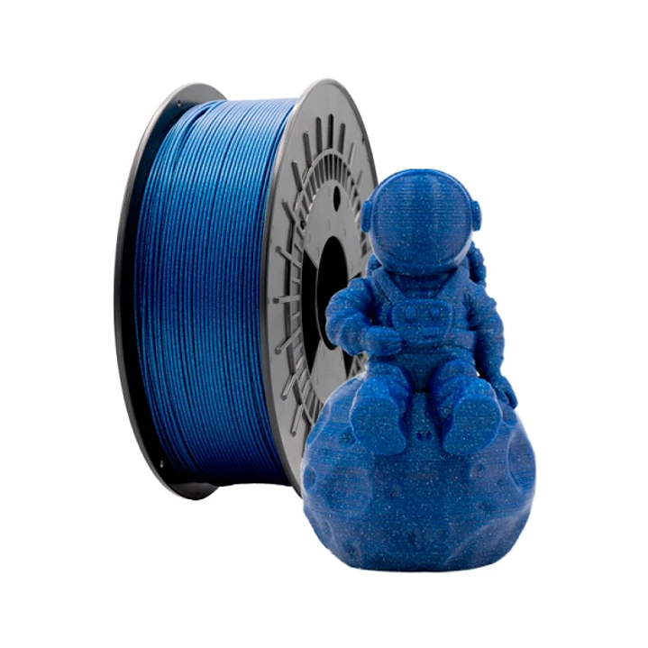 Filamento 3D PLA GLITTER - Diametro 1.75mm - Bobina 1kg - Color Azul 1