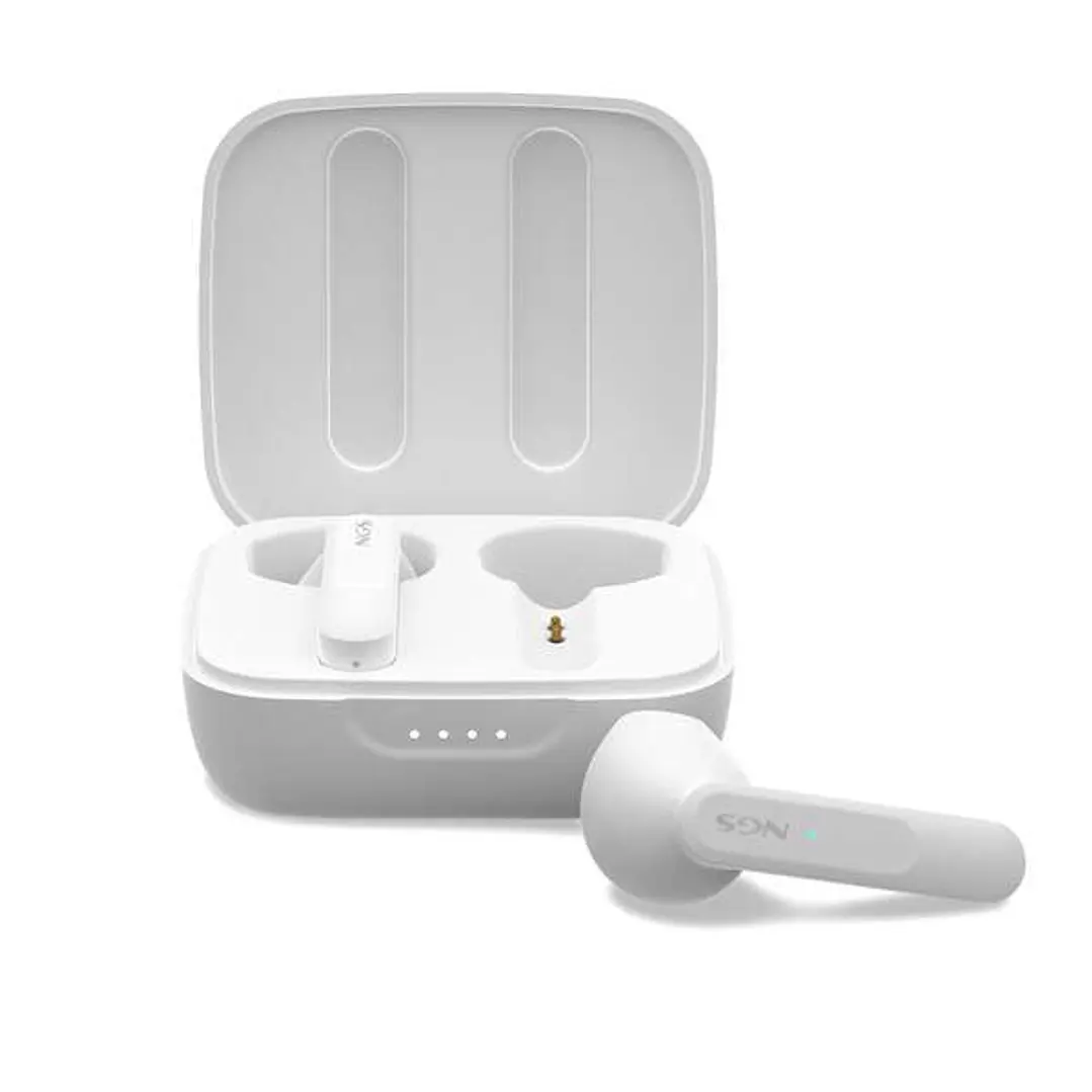 NGS Artica Move White Auriculares Intrauditivos Bluetooth 5.3 TWS - Manos Libres - Asistente de Voz - Autonomia hasta 7h - Base de Carga - Color Blanc 1