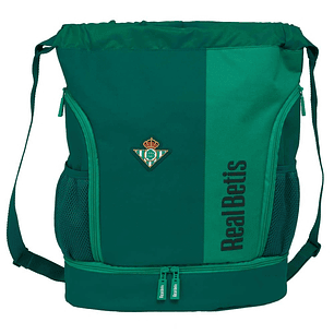Safta Real Betis Balompie Saco Mochila - Resistente al Agua - Bolsillos Laterales - Hombreras Ajustables - Gran Capacidad (21.93L) - Bolsillo Interior