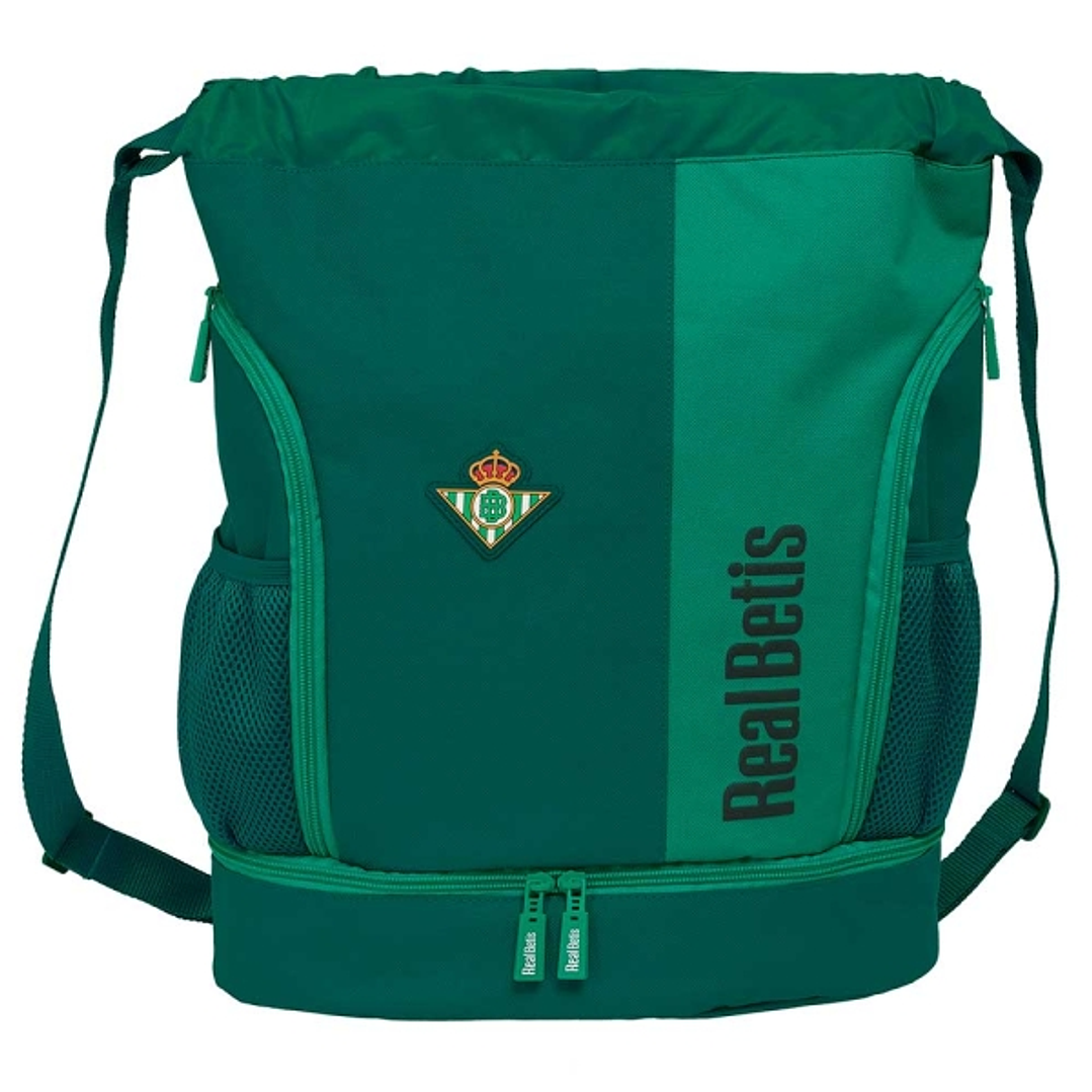 Safta Real Betis Balompie Saco Mochila - Resistente al Agua - Bolsillos Laterales - Hombreras Ajustables - Gran Capacidad (21.93L) - Bolsillo Interior 1
