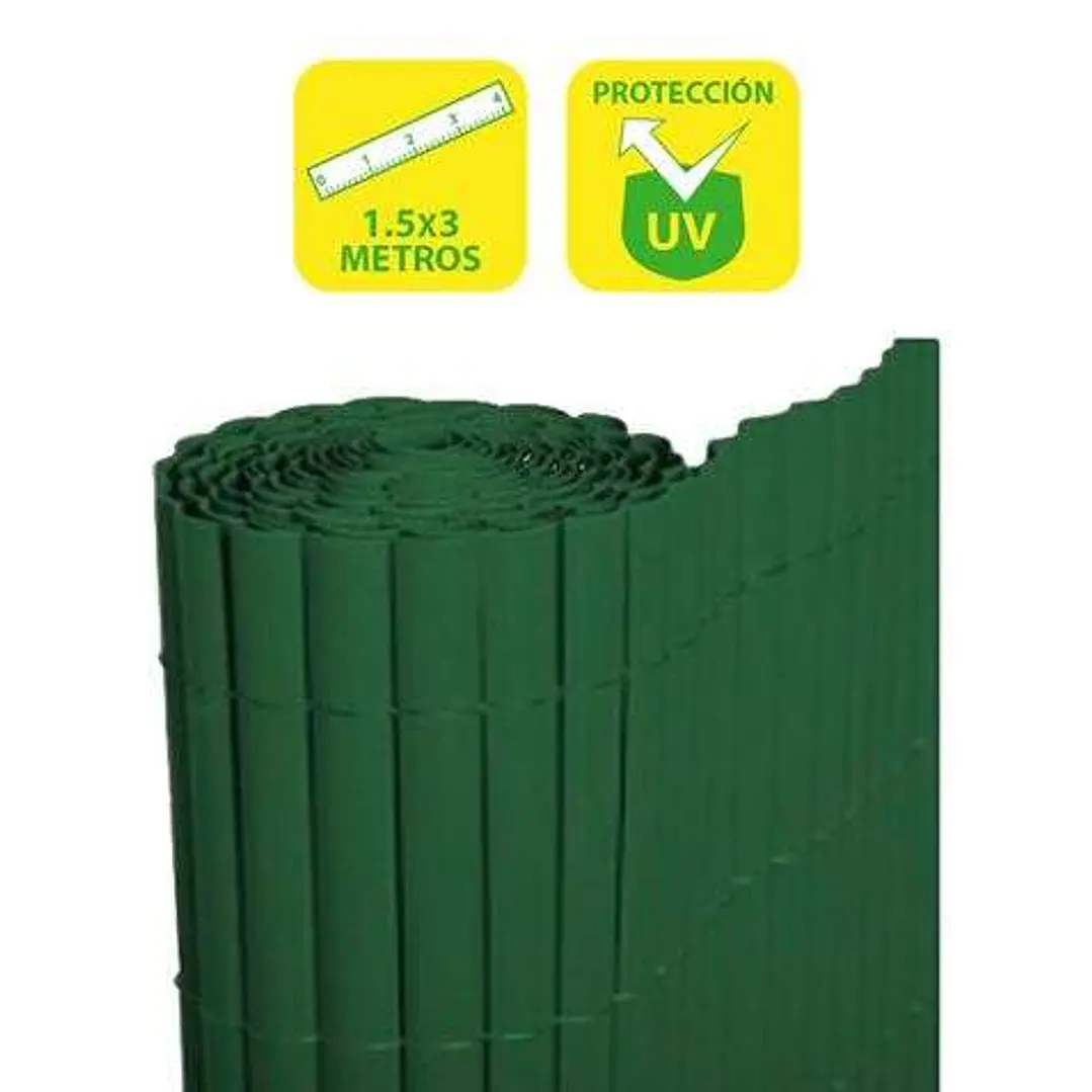 SunGarden Cañizo Plastico Doble Cara 1.5x3m - Color Verde 1