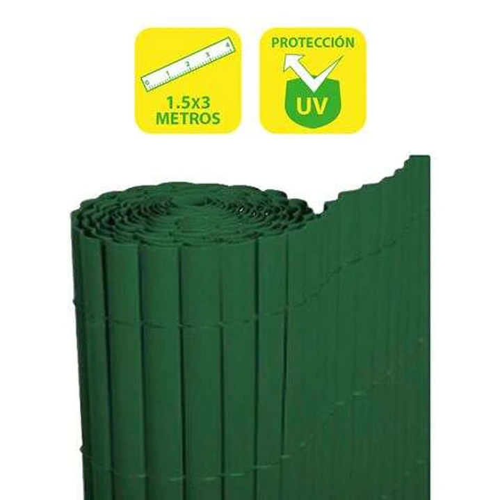 SunGarden Cañizo Plastico Doble Cara 1.5x3m - Color Verde 1