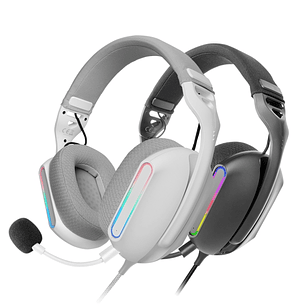 Mars Gaming MH-PRO Auriculares Gaming - Cable de 180cm - Almohadillas Air Transpirables - Controles Integrados - Microfono Integrado - Iluminacion ARG
